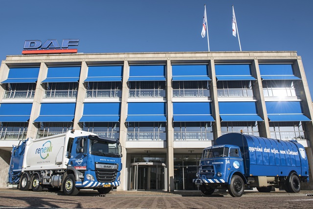 DAF Renewi oude en nieuwe truck