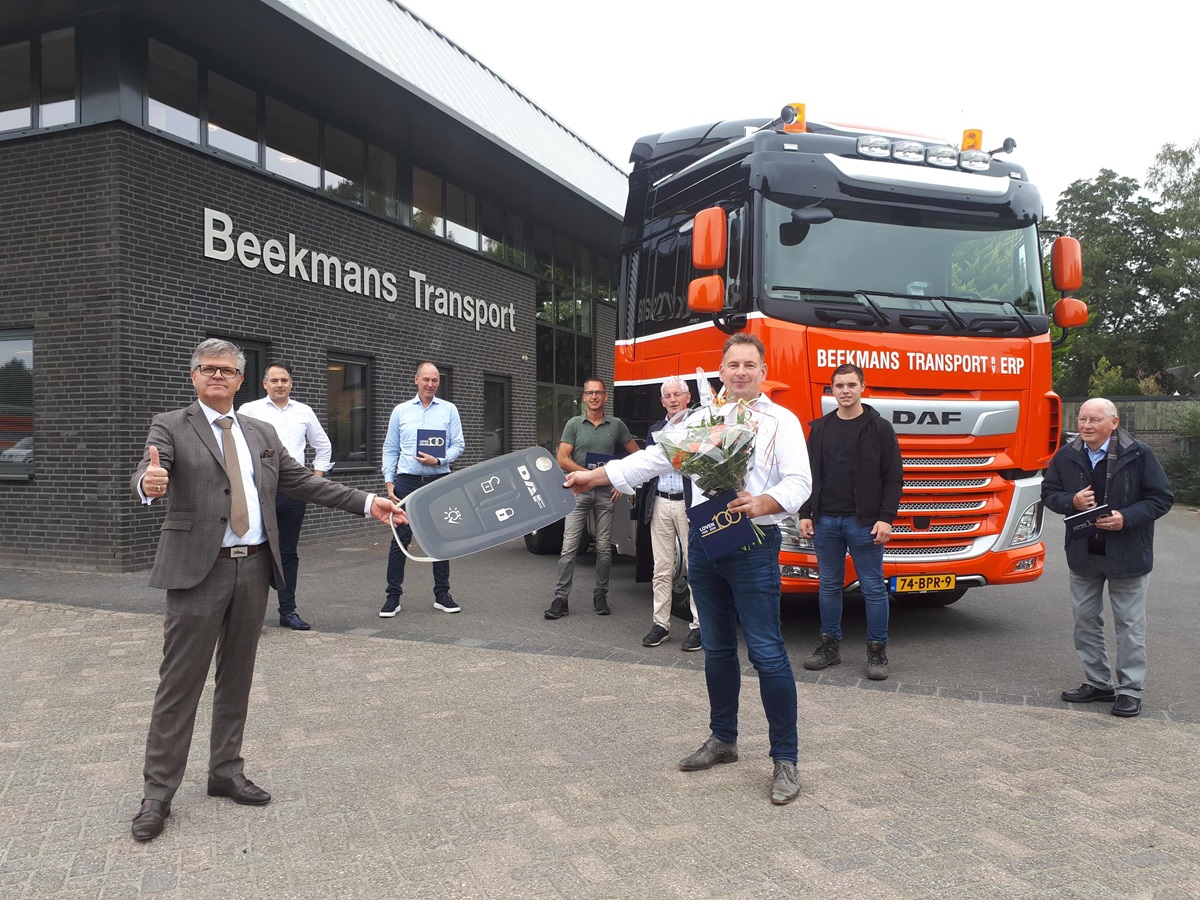 Overhandiging 100ste DAF aan familie Beekmans