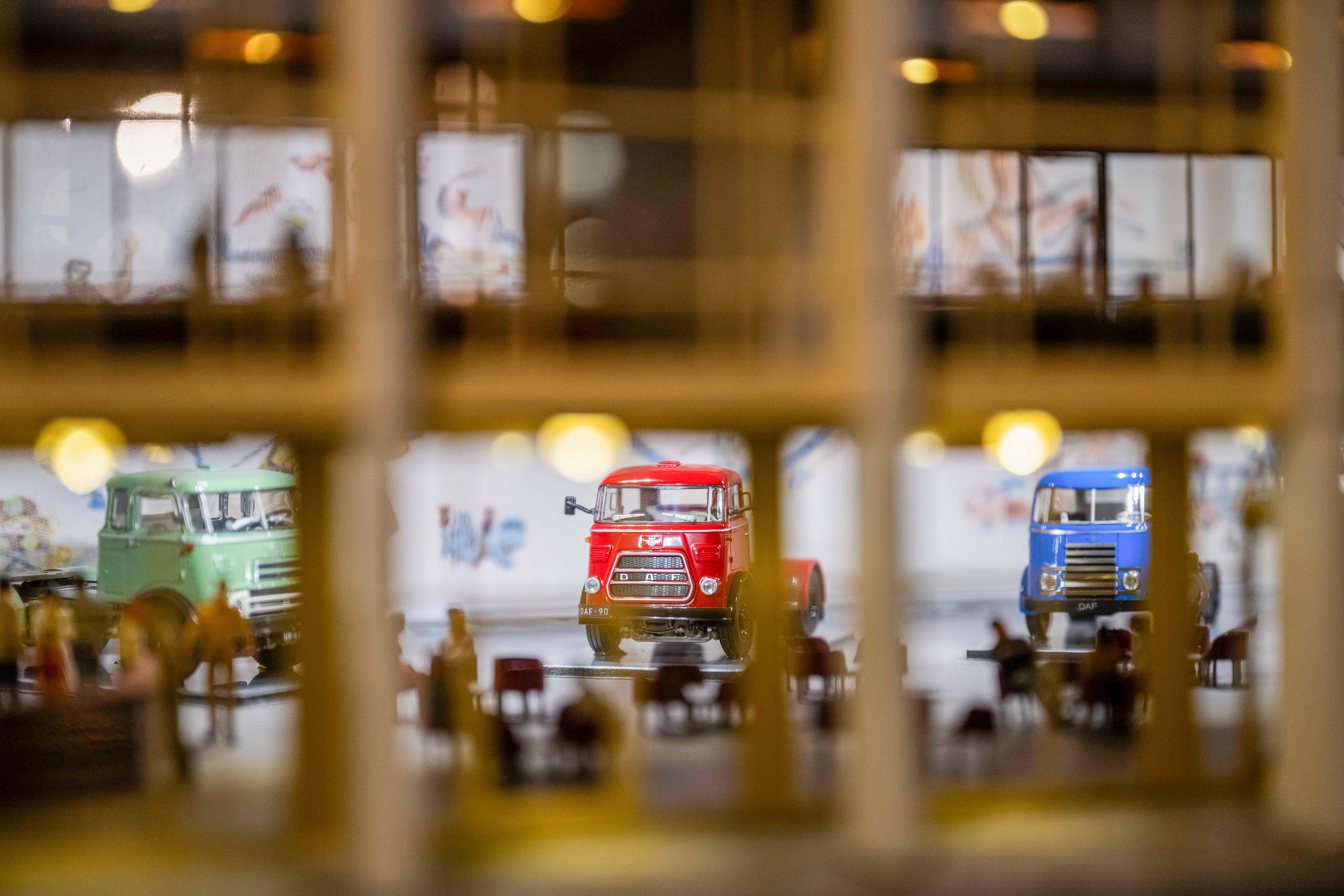 Gedetailleerde maquette DAF-hoofdgebouw in DAF Museum - DAF Nederland
